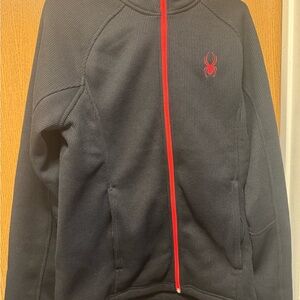Spyder Black Jacket with Red Accents